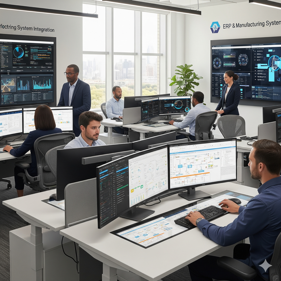 Integrazione ERP con sistemi produttivi e flussi operativi