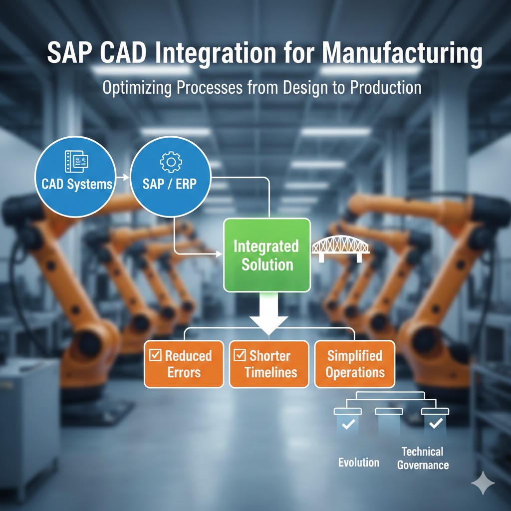 Integrazione tecnica tra ERP, CAD e processi digitali